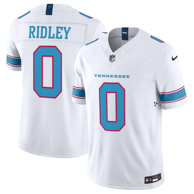 Tennessee Titans #0 Calvin Ridley White 2026 F.U.S.E. Vapor Limited Stitched Football Jersey