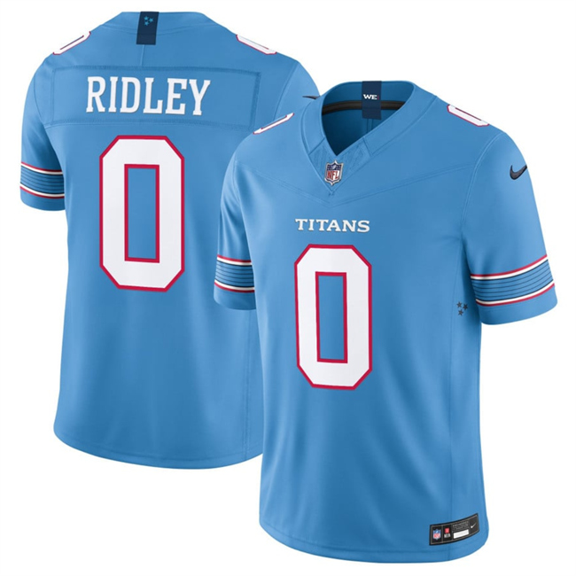 Tennessee Titans #0 Calvin Ridley Light Blue 2026 F.U.S.E. Vapor Limited Stitched Football Jersey