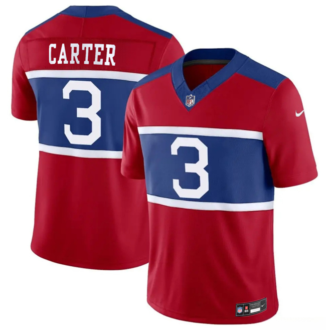 New York Giants #3 Abdul Carter Red 2026 Alternate Vapor F.U.S.E. Limited Stitched Football Jersey