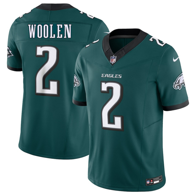 Philadelphia Eagles #2 Tariq Woolen Green 2026 F.U.S.E. Vapor Untouchable Limited Stitched Football Jersey