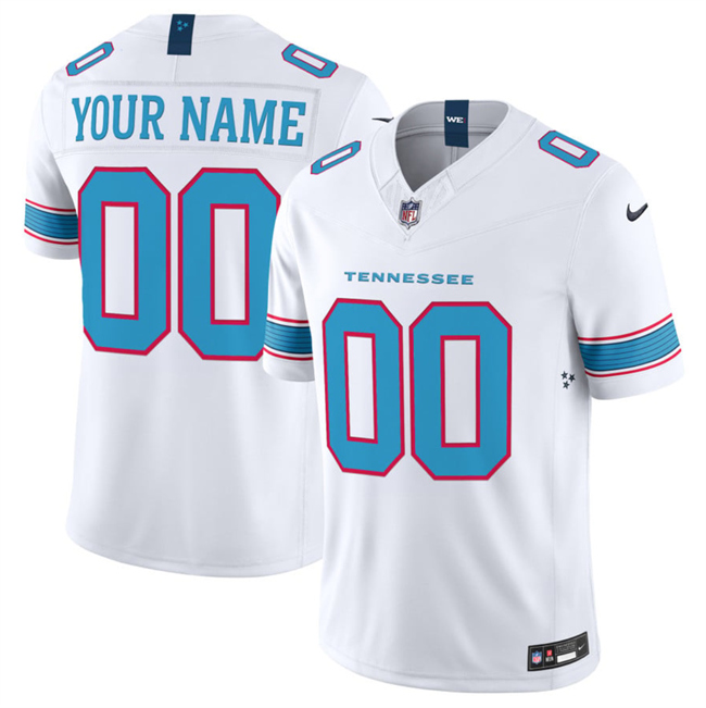Tennessee Titans Active Player Custom White 2026 F.U.S.E. Vapor Limited Stitched Football Jersey