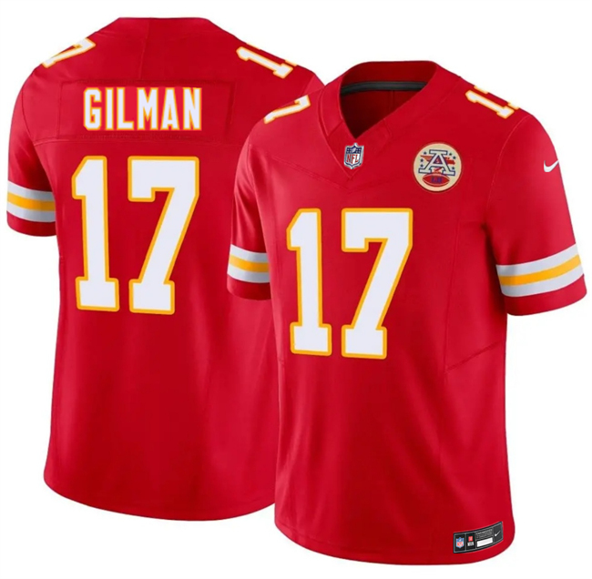 Kansas City Chiefs #17 Alohi Gilman Red 2026 F.U.S.E. Vapor Untouchable Limited Stitched Football Jersey