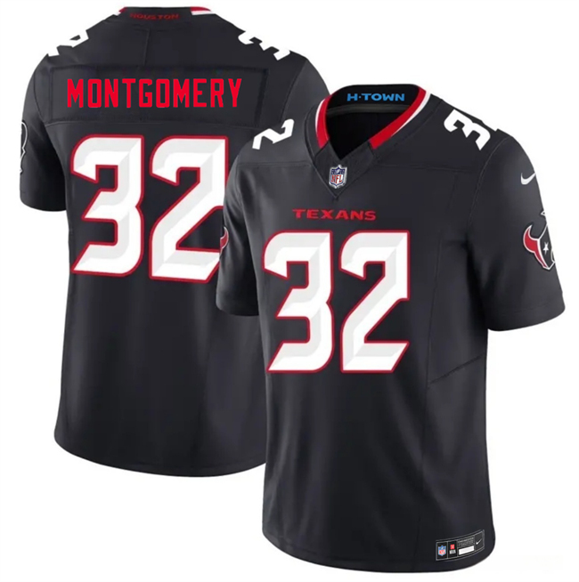 Houston Texans #32 David Montgomery Navy 2nd Alternate 2026 F.U.S.E. Vapor Limited Stitched Football Jersey