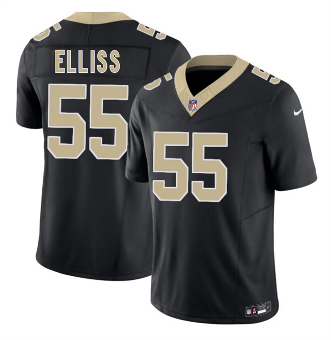 New Orleans Saints #55 Kaden Elliss Black 2026 F.U.S.E Vapor Limited Stitched Football Jersey