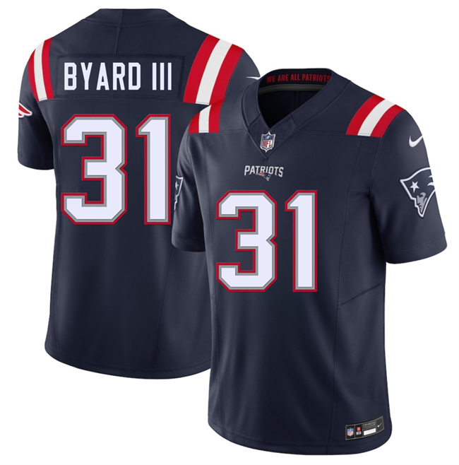 New England Patriots #31 Kevin Byard III Navy 2026 F.U.S.E. Vapor Limited Stitched Football Jersey