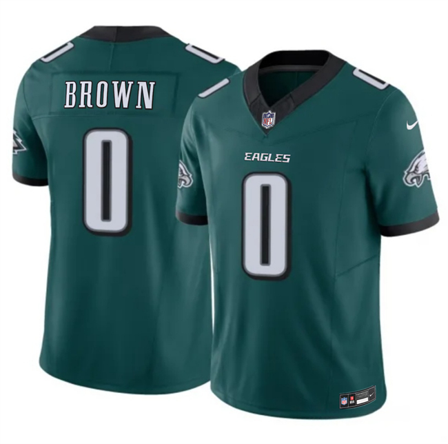 Philadelphia Eagles #0 Hollywood Brown Green 2026 F.U.S.E. Vapor Untouchable Limited Stitched Football Jersey