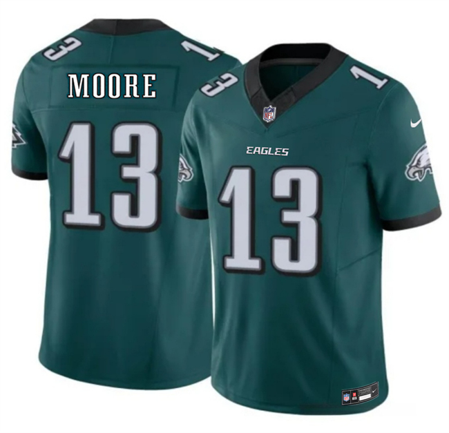Philadelphia Eagles #13 Elijah Moore Green 2026 F.U.S.E. Vapor Untouchable Limited Stitched Football Jersey