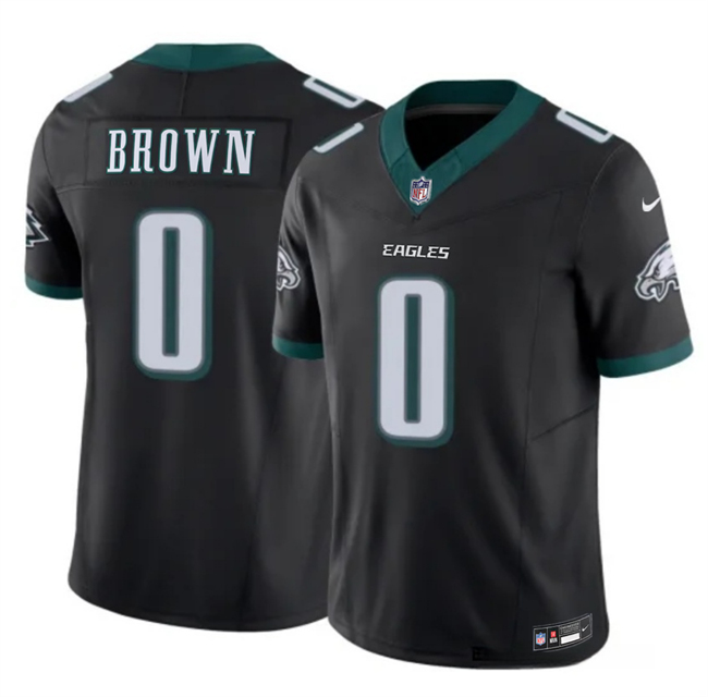 Philadelphia Eagles #0 Hollywood Brown Black 2026 F.U.S.E. Vapor Untouchable Limited Stitched Football Jersey
