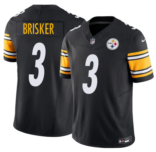 Pittsburgh Steelers #3 Jaquan Brisker Black 2025 F.U.S.E. Vapor Limited Stitched Football Jersey