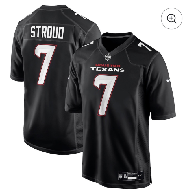 Houston Texans #7 CJ Stroud Black Fashion Limited Stitched Football Jersey