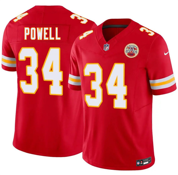 Kansas City Chiefs #34 ShunDerrick Powell Red 2026 F.U.S.E. Vapor Untouchable Limited Football Stitched Jersey