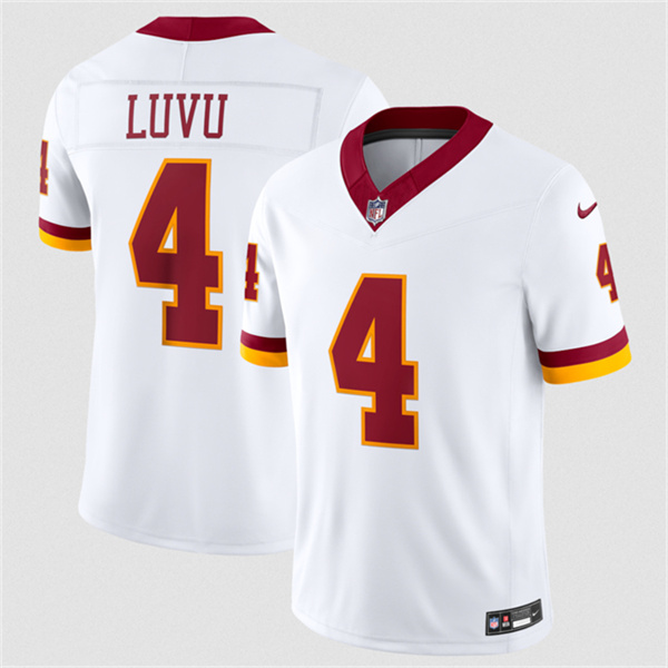 Washington Commanders #4 Frankie Luvu White 2026 F.U.S.E. Vapor Limited Football Stitched Jersey