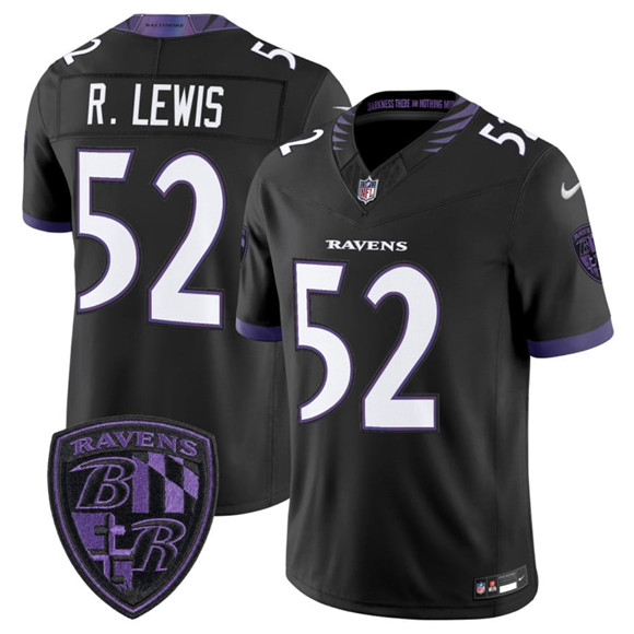 Baltimore Ravens #52 Ray Lewis Black 2026 F.U.S.E. Alternate Vapor Limited Football Stitched Jersey Baltimore Ravens #52 Ray Lewis Black 2026 F.U.S.E. Alternate Vapor Limited Football Stitched Jersey