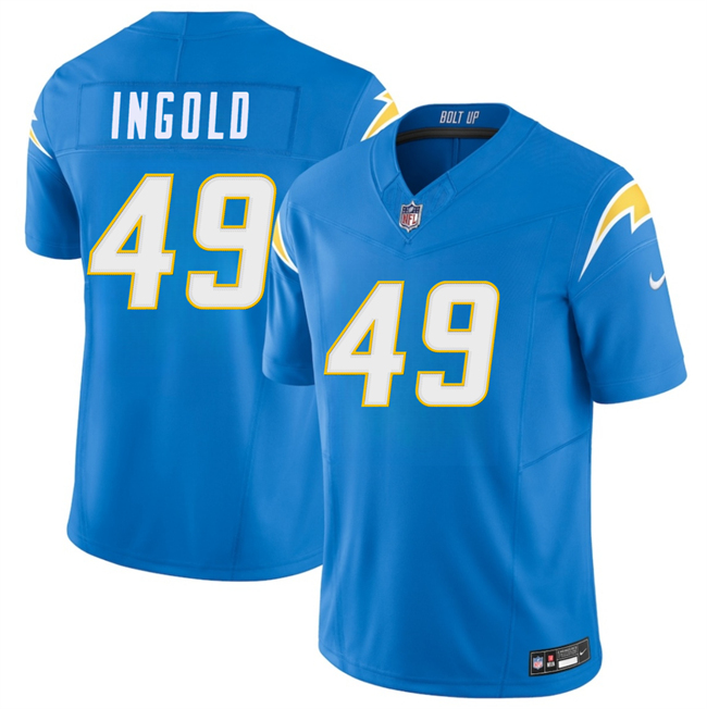 Los Angeles Chargers #49 Alec Ingold Blue 2026 F.U.S.E. Vapor Limited Football Stitched Jersey
