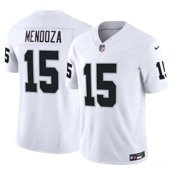 Las Vegas Raiders #15 Fernando Mendoza White 2026 Draft F.U.S.E. Vapor Untouchable Limited Football Stitched Jersey