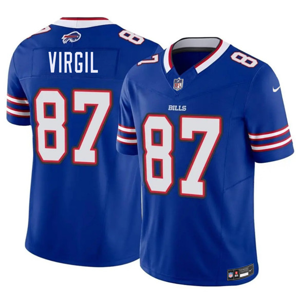 Buffalo Bills #87 Jalen Virgil Blue 2026 Draft F.U.S.E. Vapor Untouchable Limited Football Stitched Jersey