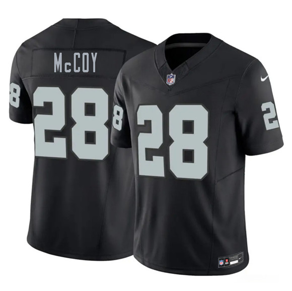 Las Vegas Raiders #28 Jermod McCoy Black 2026 F.U.S.E. Vapor Untouchable Limited Football Stitched Jersey Las Vegas Raiders #28 Jermod McCoy Black 2026 F.U.S.E. Vapor Untouchable Limited Football Stitched Jersey