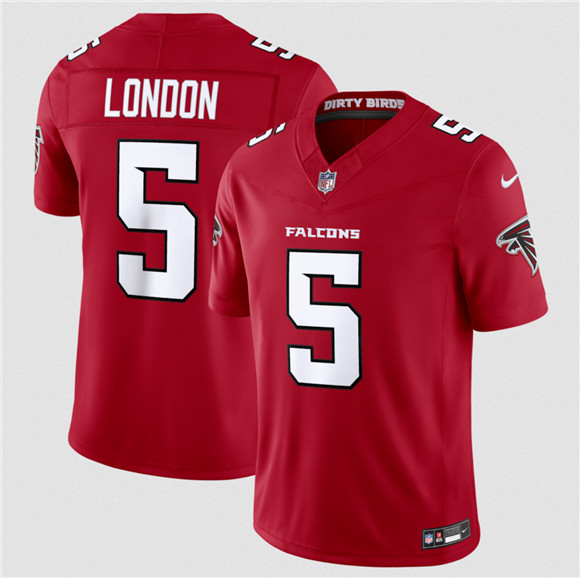 Atlanta Falcons #5 Drake London Red 2026 New F.U.S.E. Vapor Untouchable Limited Football Stitched Jersey