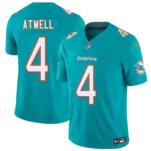 Miami Dolphins #4 Tutu Atwell Aqua 2026 F.U.S.E. Vapor Limited Football Stitched Jersey