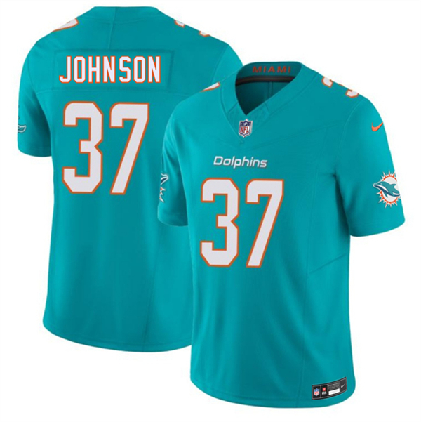 Miami Dolphins #37 Isaiah Johnson Aqua 2026 F.U.S.E. Vapor Limited Football Stitched Jersey