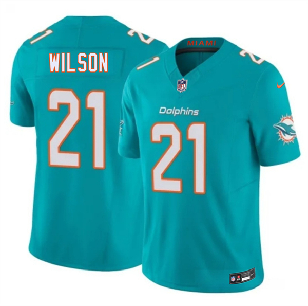 Miami Dolphins #21 Marco Wilson Aqua 2026 F.U.S.E. Vapor Limited Football Stitched Jersey