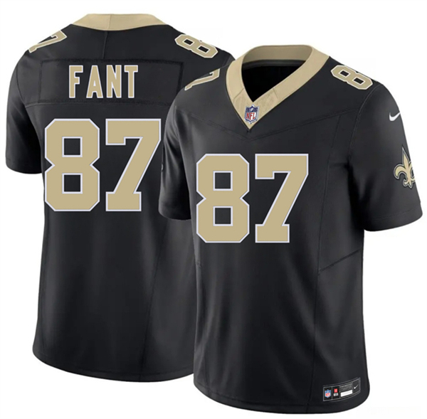 New Orleans Saints #87 Noah Fant Black 2026 F.U.S.E Vapor Limited Football Stitched Jersey