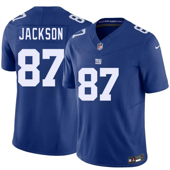 New York Giants #87 Courtney Jackson Blue 2026 F.U.S.E. Vapor Untouchable Limited Football Stitched Jersey