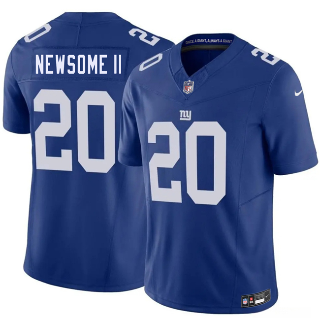 New York Giants #20 Greg Newsome II Blue 2026 F.U.S.E. Vapor Untouchable Limited Football Stitched Jersey