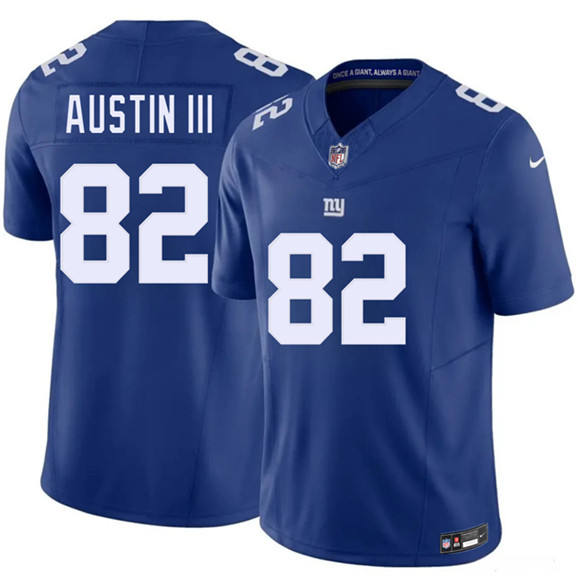 New York Giants #82 Calvin Austin III Blue 2026 F.U.S.E. Vapor Untouchable Limited Football Stitched Jersey