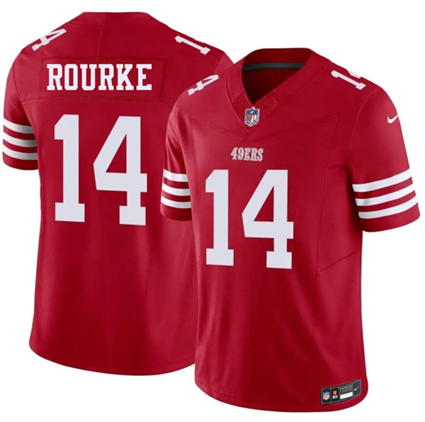 San Francisco 49ers #14 Kurtis Rourke Red 2026 F.U.S.E. Vapor Untouchable Limited Football Stitched Jersey