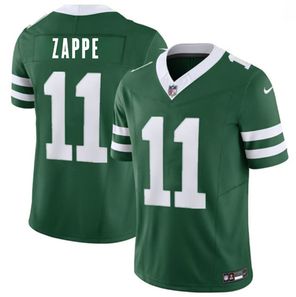 New York Jets #11 Bailey Zappe Green 2026 F.U.S.E. Vapor Untouchable Limited Football Stitched Jersey