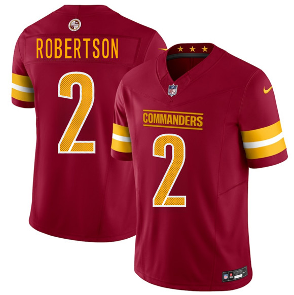 Washington Commanders #2 Amik Robertson Burgundy F.U.S.E. Vapor Limited Football Stitched Jersey
