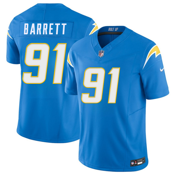 Los Angeles Chargers #91 Nick Barrett Blue 2026 F.U.S.E. Vapor Limited Football Stitched Jersey