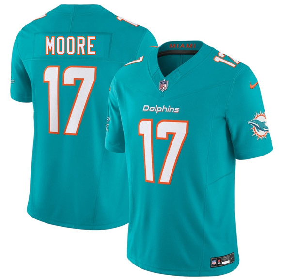 Miami Dolphins #17 Trey Moore Aqua 2026 Draft F.U.S.E. Vapor Limited Football Stitched Jersey