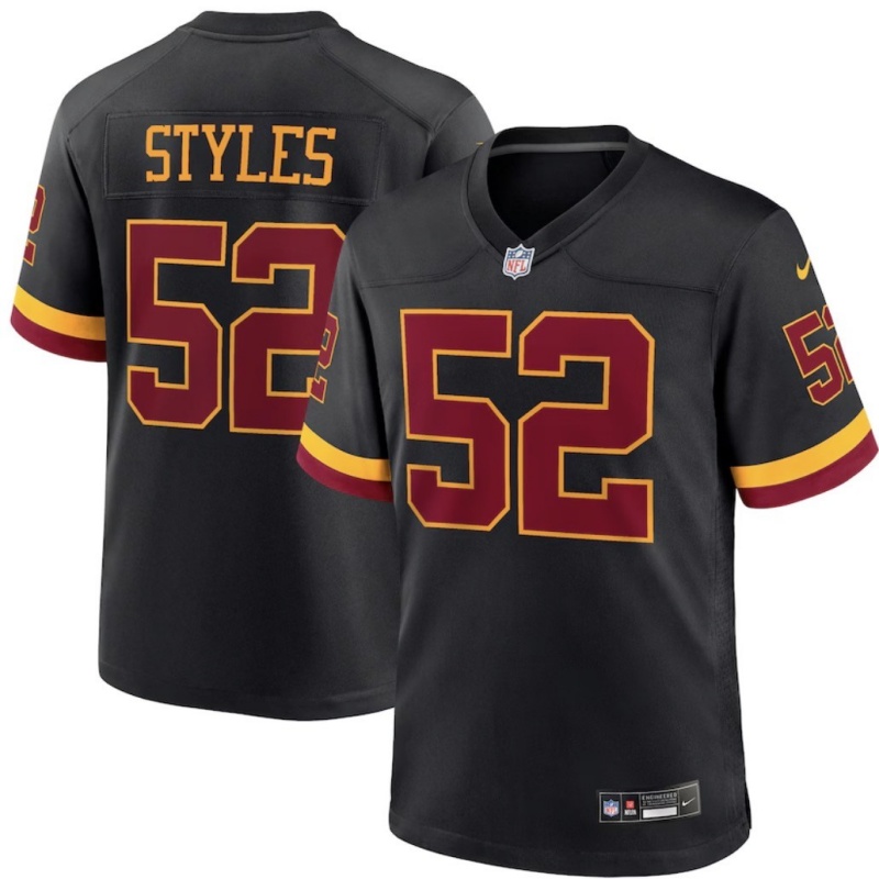 Washington Commanders #52 Sonny Styles Black 2026 F.U.S.E. Hail Raiser Alternate Vapor Limited Stitched Football Jersey