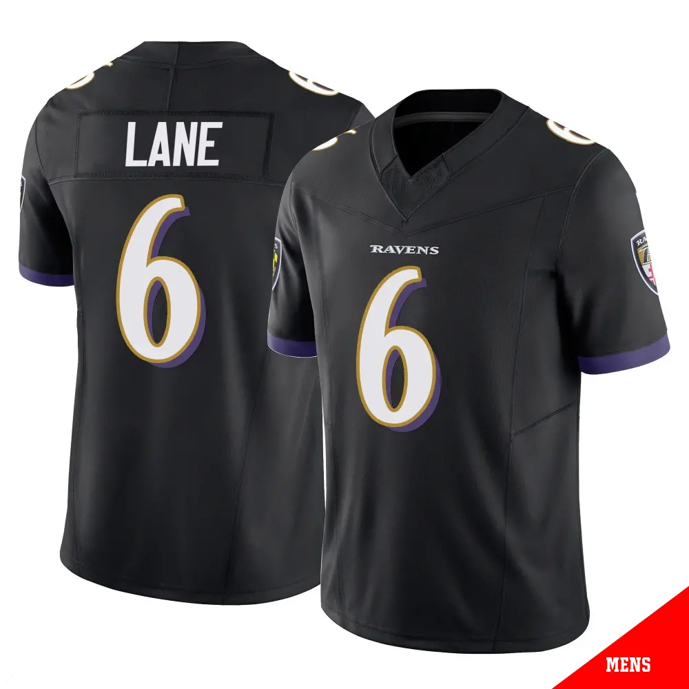 Baltimore Ravens #6 Ja'Kobi Lane Black 2025 F.U.S.E. Vapor Limited Football Jersey Baltimore Ravens #6 Ja'Kobi Lane Black 2025 F.U.S.E. Vapor Limited Football Jersey
