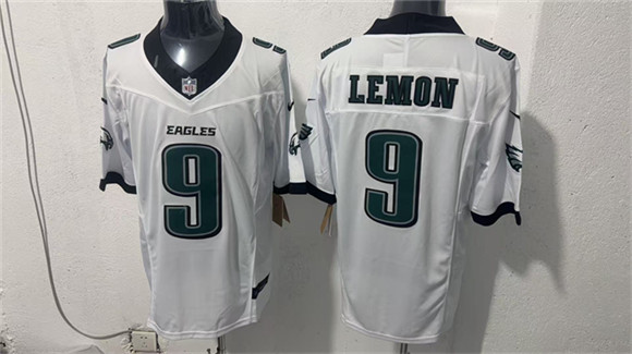 Philadelphia Eagles #9 Makai Lemon White 2026 F.U.S.E. Draft Vapor Untouchable Limited Football Stitched Jersey Philadelphia Eagles #9 Makai Lemon White 2026 F.U.S.E. Draft Vapor Untouchable Limited Football Stitched Jersey