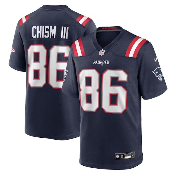 New England Patriots #86 Efton Chism III Nike Navy Team Game Jersey New England Patriots #86 Efton Chism III Nike Navy Team Game Jersey