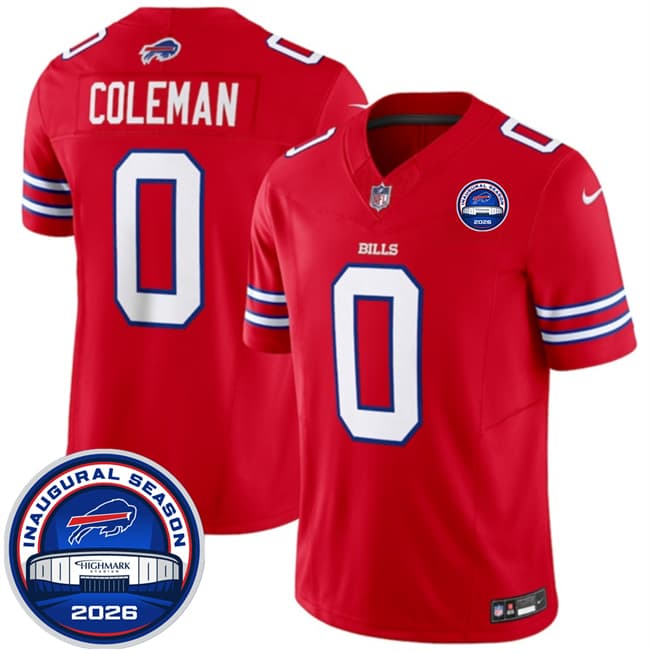 Buffalo Bills #0 Keon Coleman Red F.U.S.E. 2026 Inaugural Season at Highmark Stadium Football Stitched Jersey Buffalo Bills #0 Keon Coleman Red F.U.S.E. 2026 Inaugural Season at Highmark Stadium Football Stitched Jersey