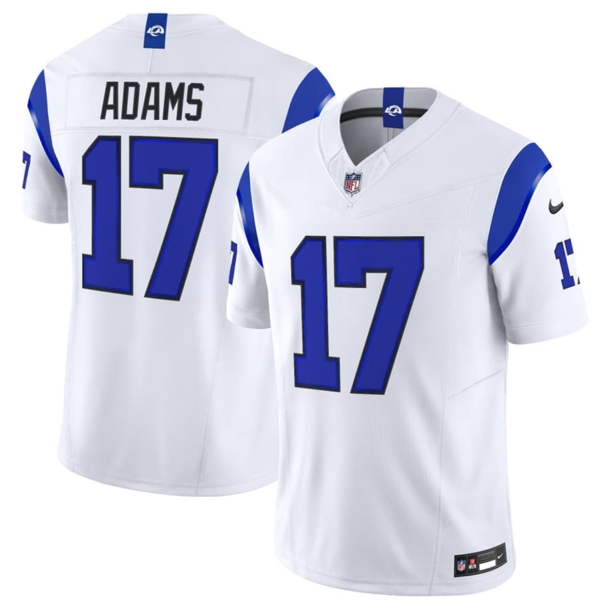 Los Angeles Rams #17 Davante Adams White 2026 F.U.S.E. Vapor Limited Football Stitched Jersey Los Angeles Rams #17 Davante Adams White 2026 F.U.S.E. Vapor Limited Football Stitched Jersey