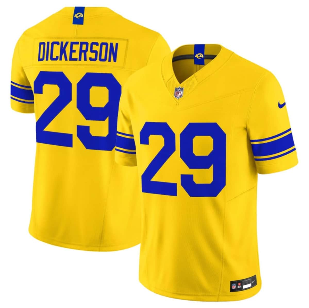 Los Angeles Rams #29 Eric Dickerson Yellow 2026 F.U.S.E. Vapor Limited Football Stitched Jersey