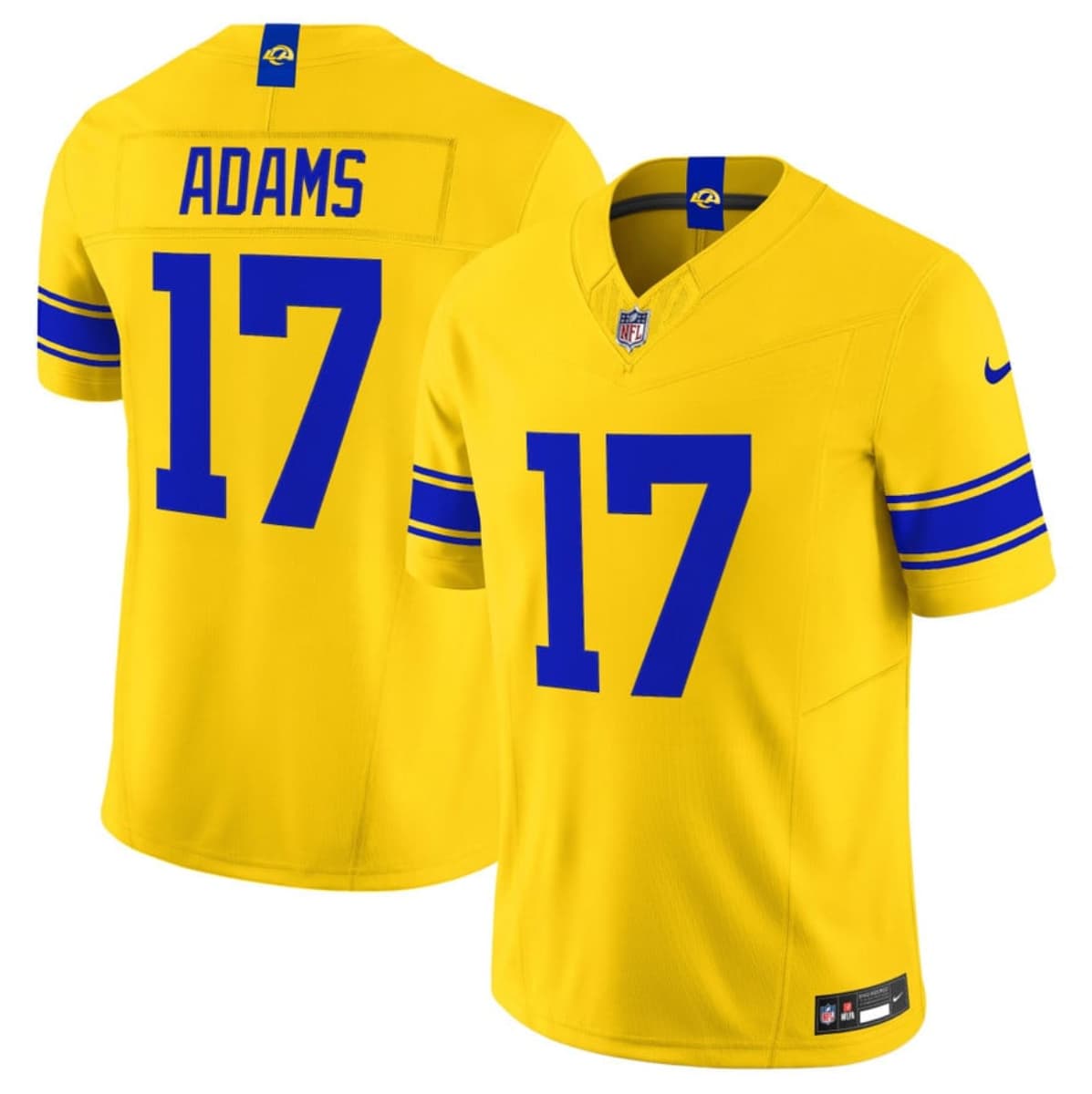 Los Angeles Rams #17 Davante Adams Yellow 2026 F.U.S.E. Vapor Limited Football Stitched Jersey