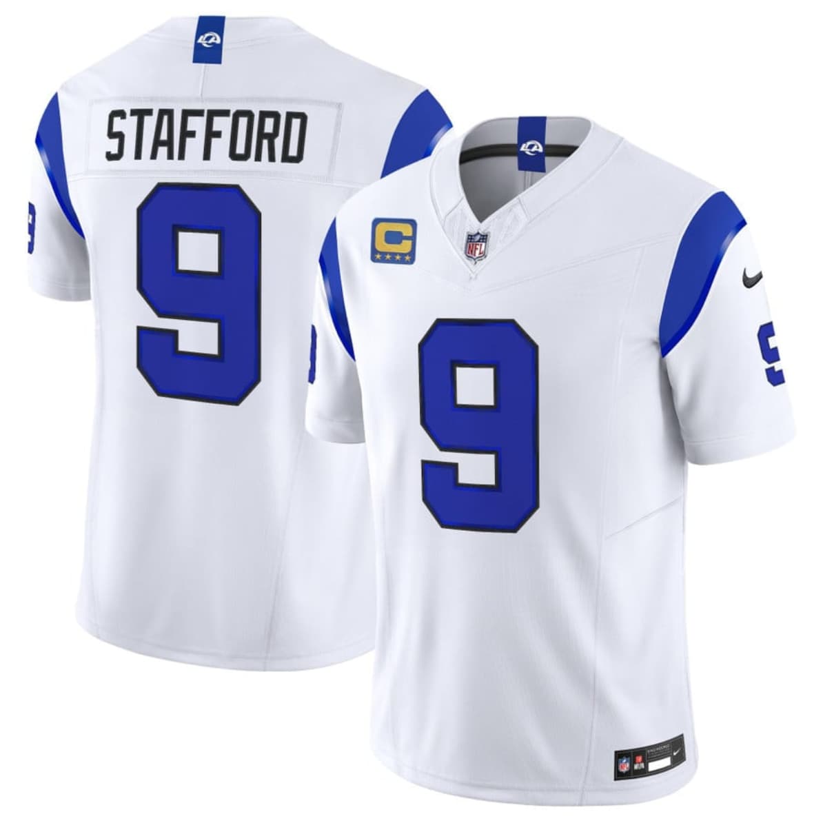 Los Angeles Rams #9 Matthew Stafford White 2026 F.U.S.E. With 4- Star C Patch Vapor Limited Football Stitched Jersey