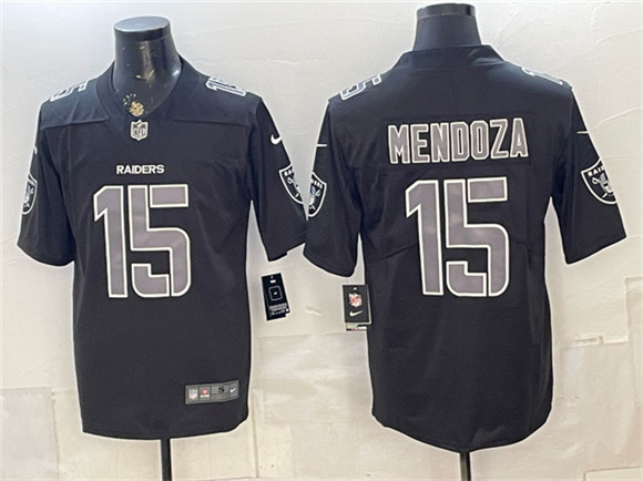 Las Vegas Raiders #15 Fernando Mendoza Black Vapor Untouchable Limited Football Stitched Jersey