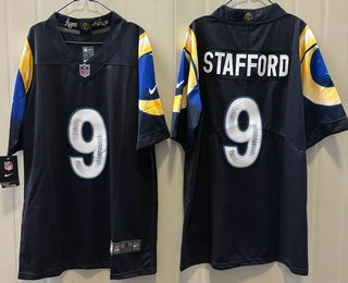 Los Angeles Rams #9 Matthew Stafford Limited Navy Rivalries Vapor Jersey Los Angeles Rams #9 Matthew Stafford Limited Navy Rivalries Vapor Jersey