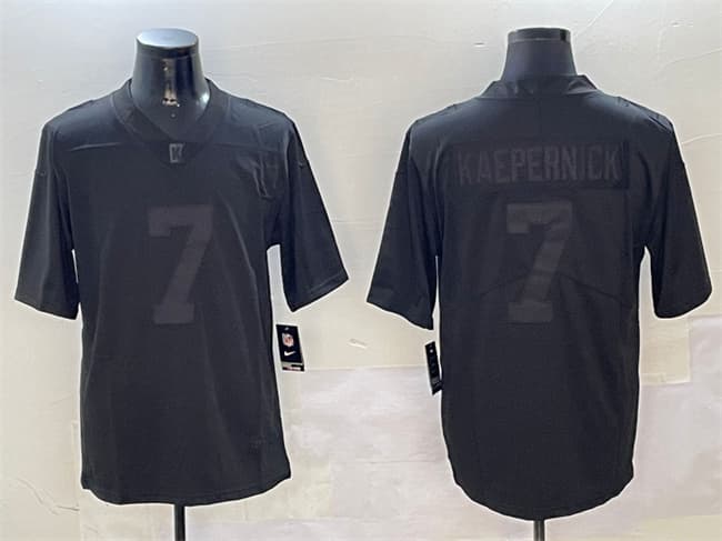 Las Vegas Raiders #7 Colin Kaepernick Black Vapor Limited Football Stitched Jersey