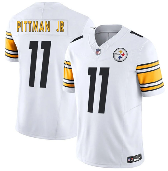 Pittsburgh Steelers #11 Michael Pittman Jr. White F.U.S.E. Vapor Limited Football Stitched Jersey