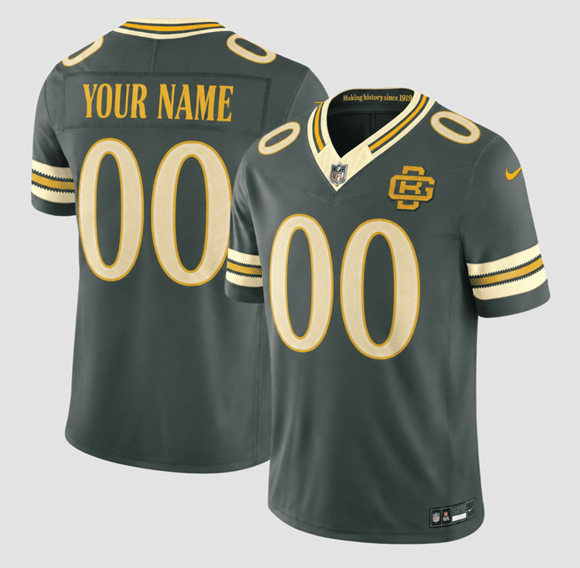 Green Bay Packers Active Player Custom Gray 2026 F.U.S.E. Rivalries Vapor Untouchable Limited Football Stitched Jersey