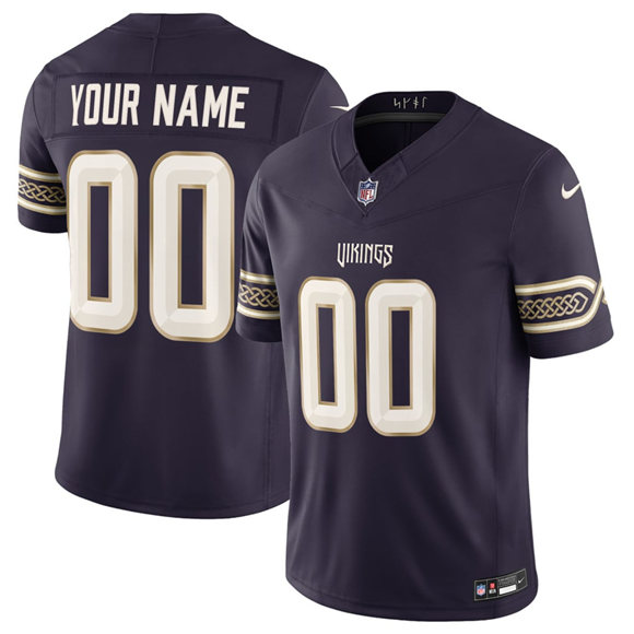 Minnesota Vikings Active Player Custom Purple 2026 F.U.S.E. Rivalries Vapor Untouchable Limited Football Stitched Jersey