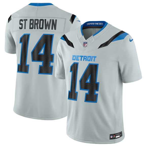 Detroit Lions #14 Amon-Ra St. Brown Silver 2026 F.U.S.E. Rivalries Collection Limited Football Stitched Jersey